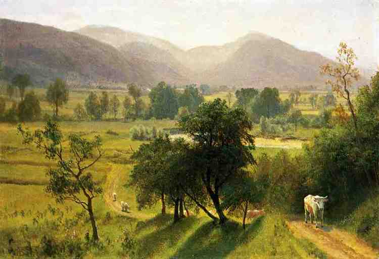 Albert Bierstadt Oil Painting Conway Valley, New Hampshire